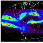 Observations of the ionospheric emissions around the magnetic equator (from England et al. 2009)